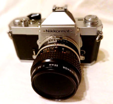 Micro Nikkor 55 mm f3.5 obiettivo macro + Nikon Nikkormat FT3 SLR 35 mm fotocamera pellicola