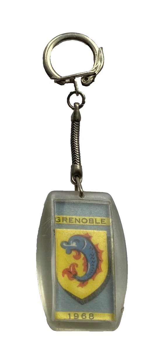 Porte-clés Officiel JO Grenoble 1968 – Arthus Bertrand – Argent – Signé – France