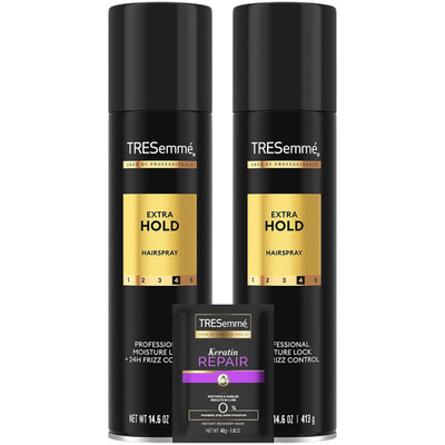 Hairspray, Extra Hold, 2-Pack, Moisturizing Hair Spray, 24H Frizz Control + Kera
