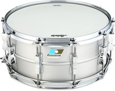 Ludwig Acro Aluminum Snare Drum - 6.5 inch x 14 inch, Brushed