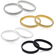 8 Pcs Shirt Sleeve Holders Stretchy Metal Armbands, Anti-Slip Elastic Shirt S...