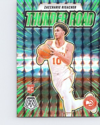 2024-25 Panini Mosaic - Thunder Road Zaccharie Risacher #20 Green (RC)