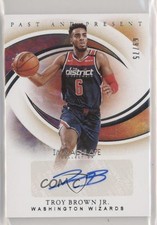 2019 Panini Immaculate Past and Present Signatures 69/75 Troy Brown Jr Auto s3g