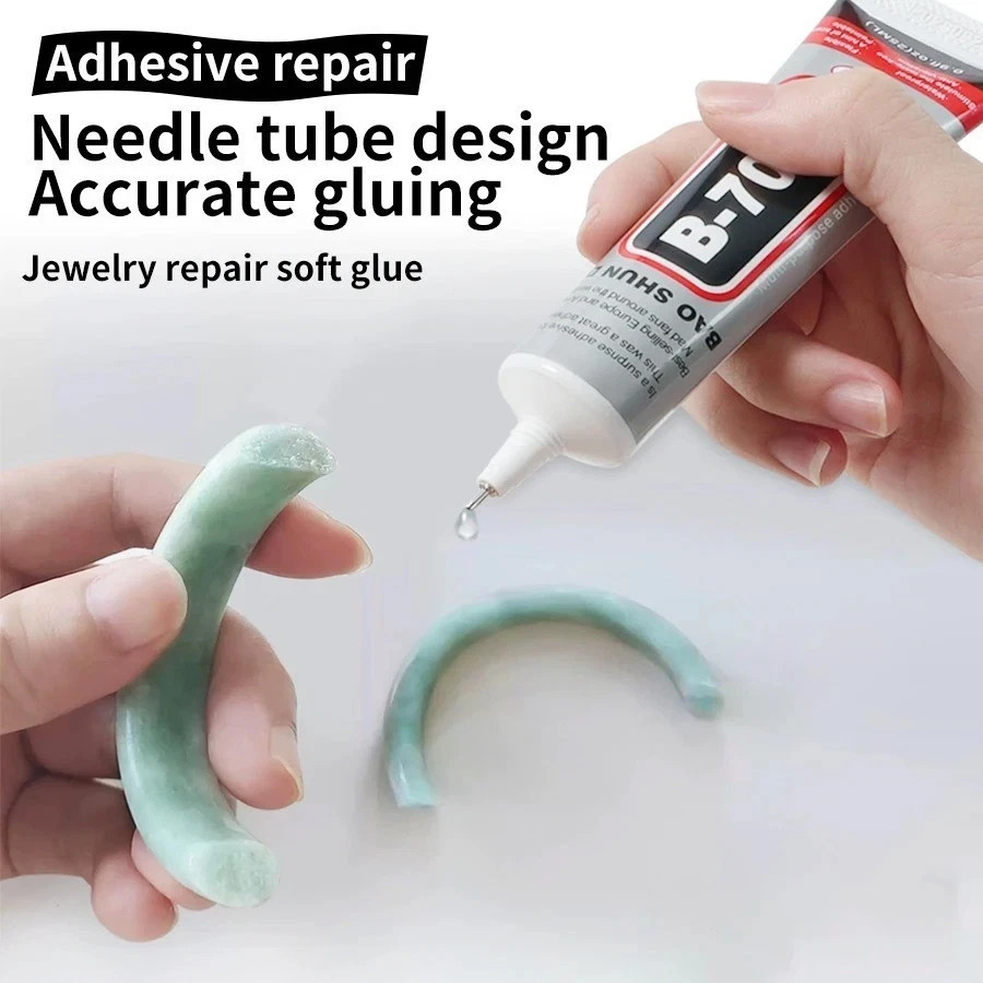 Colla Adesiva B-700 Trasparente Alta Adesione Riparazione Cellulari Gioielli - Miniatura 6