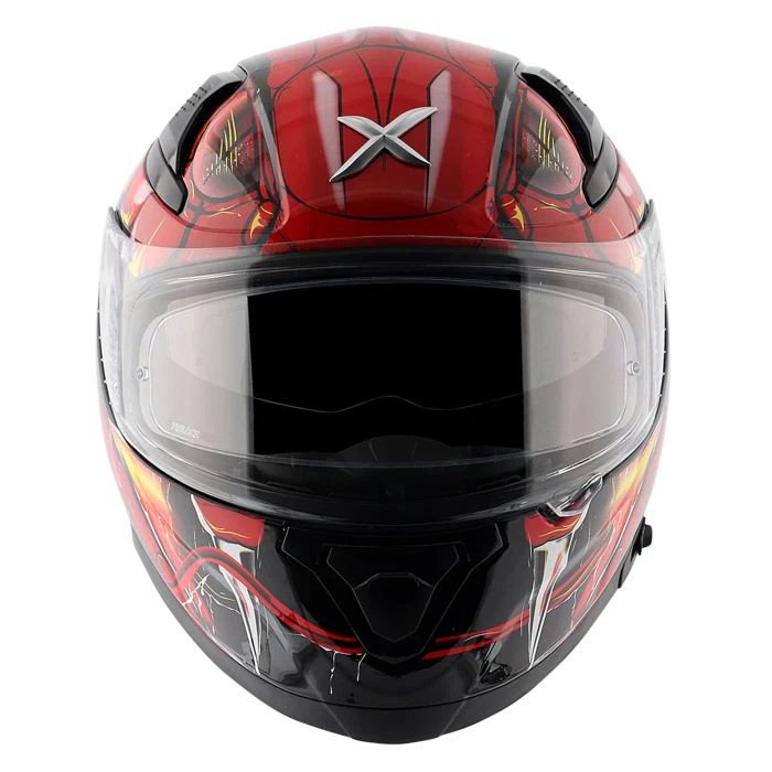 Axor Apex Venomous Black/Red Road Street Touring Urban Scooter Motorcycle Hel... - Image 3 of 4