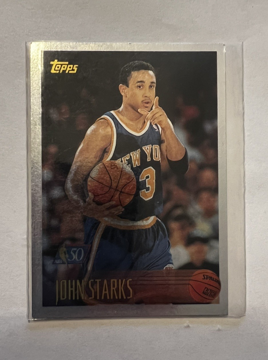 1996-97 Topps Chrome Refractor #36 John Starks #36 NBA Card