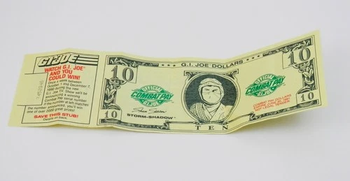 GI Joe Combat Pay 10 Dollars Storm Shadow