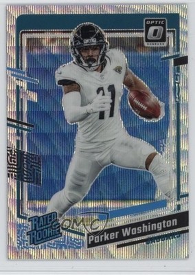 2023 Panini Donruss Optic Rated Wave Prizm /300 Parker Washington Rookie RC pe8