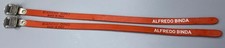 New ALFREDO BINDA Toe Straps One Pair Red