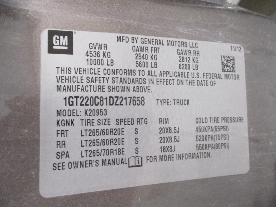 Conjunto de eje trasero usado se adapta a: camioneta GMC Sierra 2500 2013 11,50` anillo engranaje Foto 4 de 4