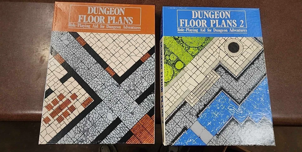 Planos de planta de mazmorras D&D #1- 4 azulejos de mazmorras aventura de mazmorras (sin cortar) Foto 2 de 4