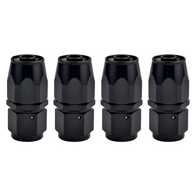 4pcs 4AN/6AN/8AN/10AN/12AN Straight Swivel Hose End Fitting Adaptor For CPE Hose
