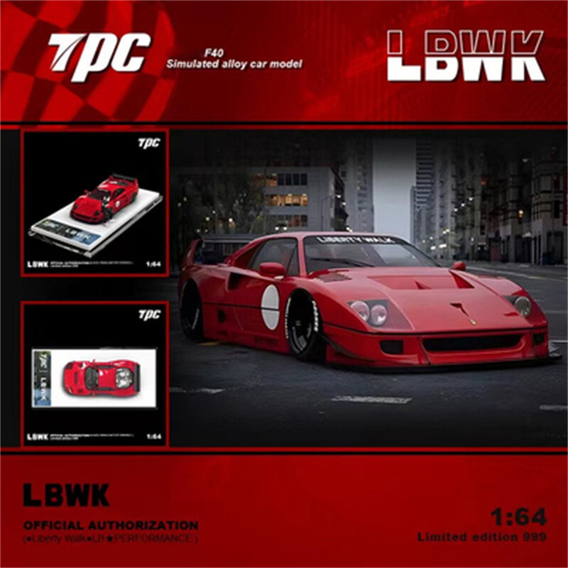 TPC 1/64 Ferrari F40 LBWK Red フィギュア付き TPC 1:64 LBWK Ferrari F40 Red with Sticker | eBay