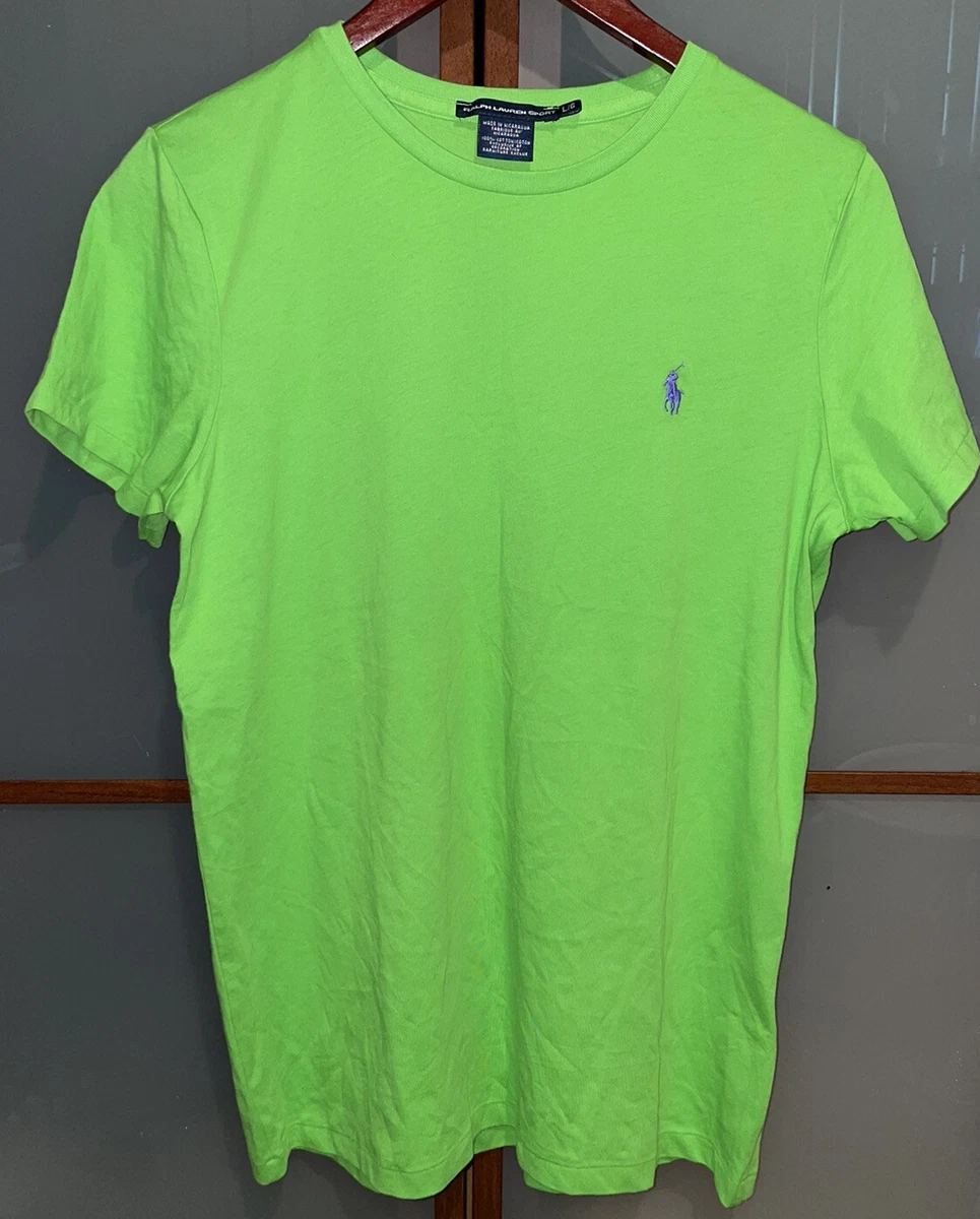Lime green ralph lauren t shirt sales