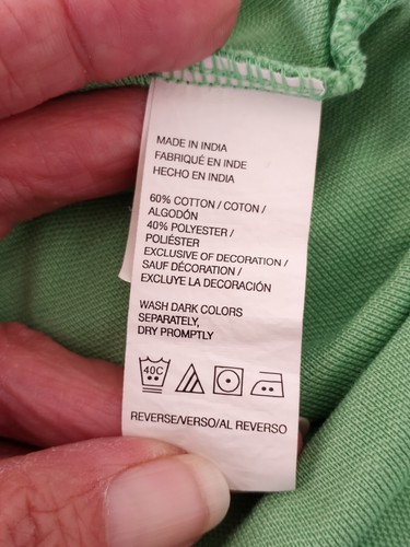 Izod Polo Advantage Performance Lime Green Polo Shirt Size L - Picture 6 of 8