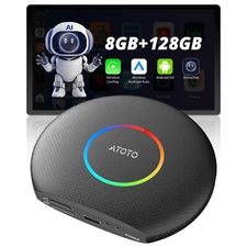 ATOTO Carplay Ai Box Wireless Carplay & Android Auto Adapter Converter w/Netflix