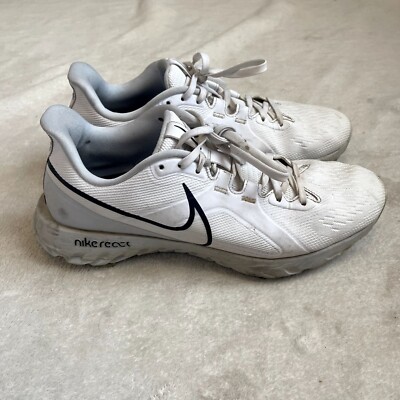 Nike React Infinity Pro Golf Shoes Cleats Men's Size 10 White Black CT6620-105