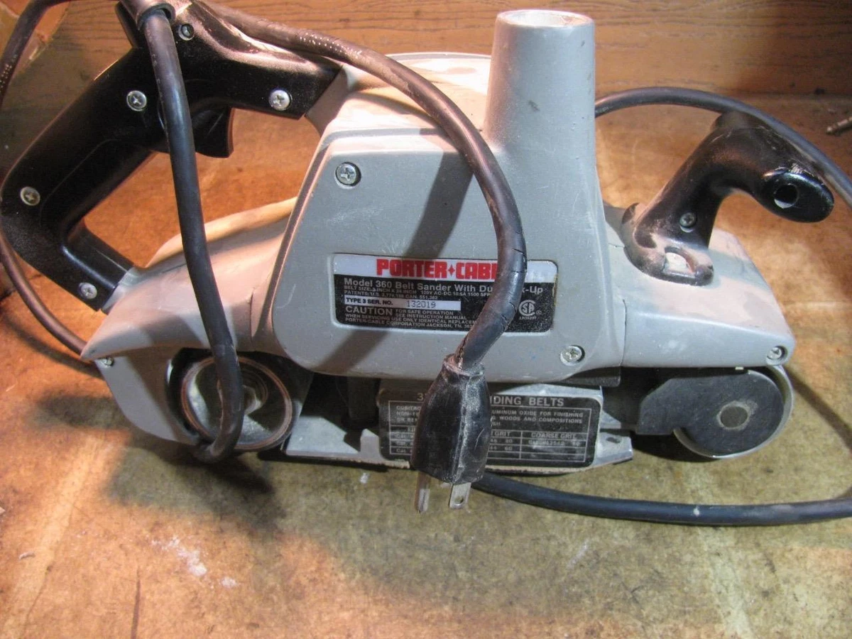 Porter cable belt sander clearance 3x24