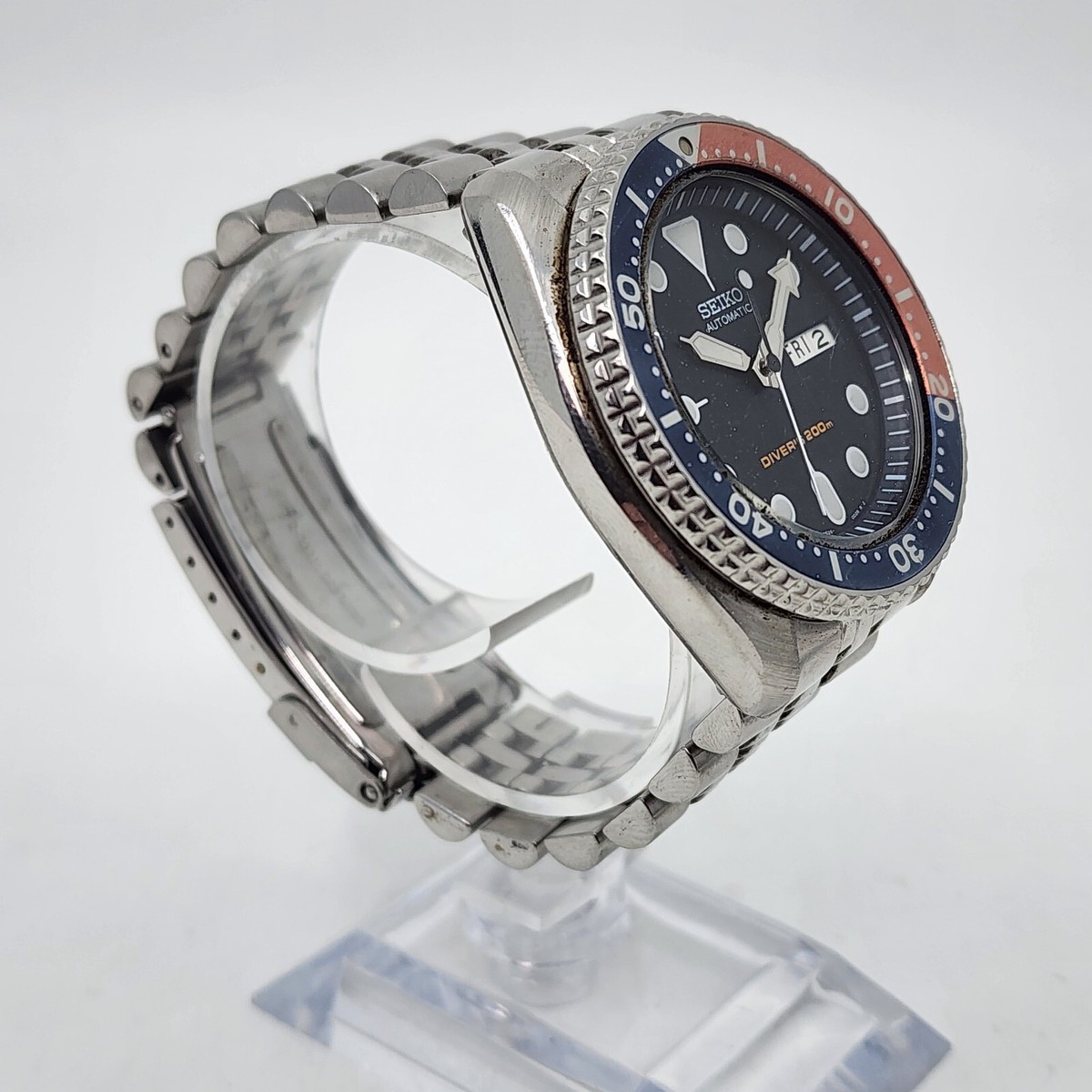 Rare Genuine SEIKO PEPSI DIVER 7S26-0020 SKX009 Automatic Mens