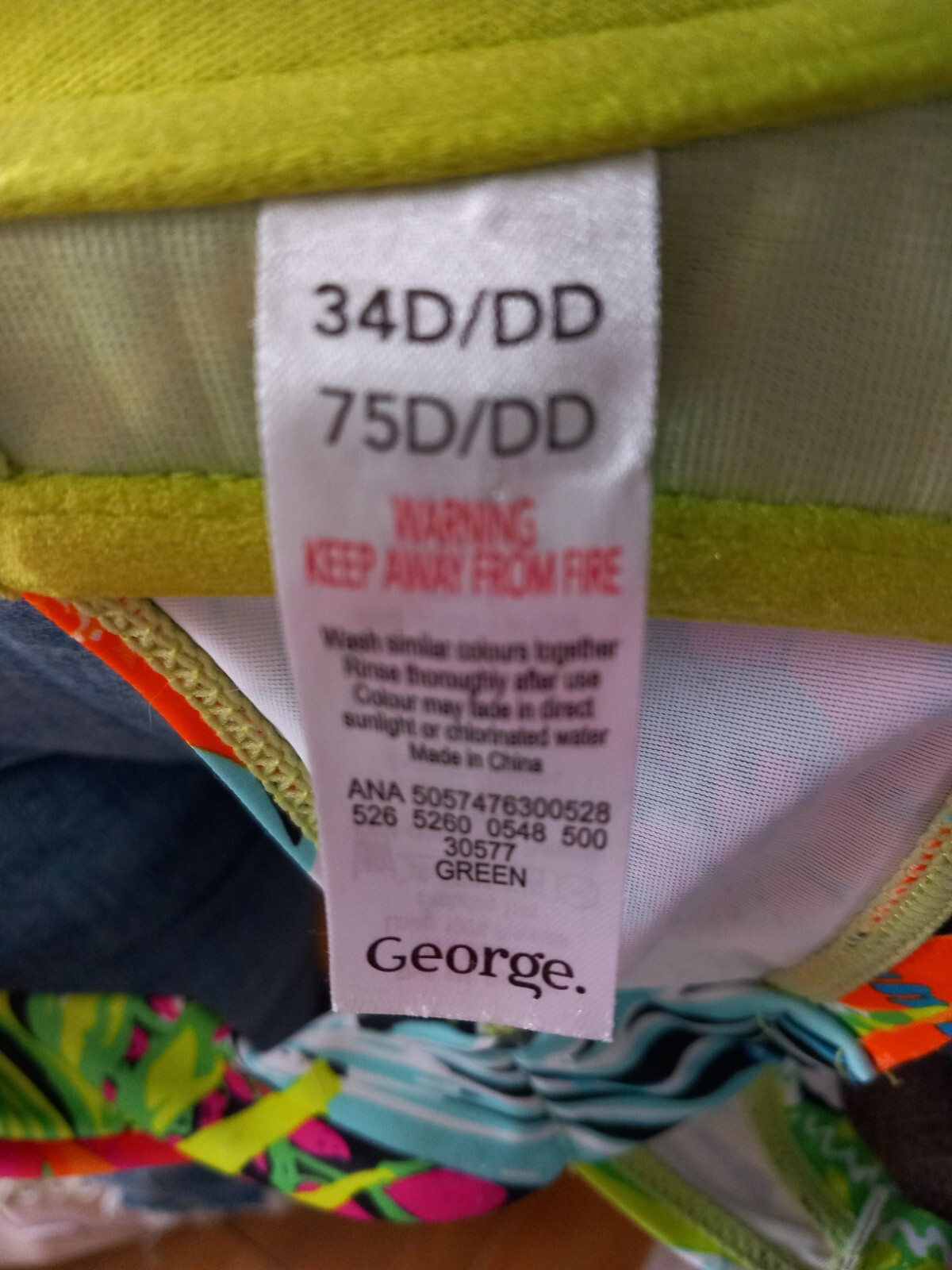 2 Ladies Bikinis Size 3436DD /12 By At Asda eBay
