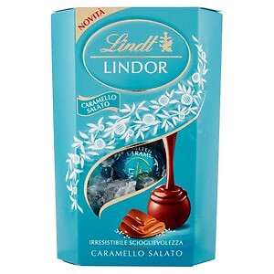 Lindt Chocolate | Cornet Lindor Salty Caramel | 7 Oz /200 Gr 