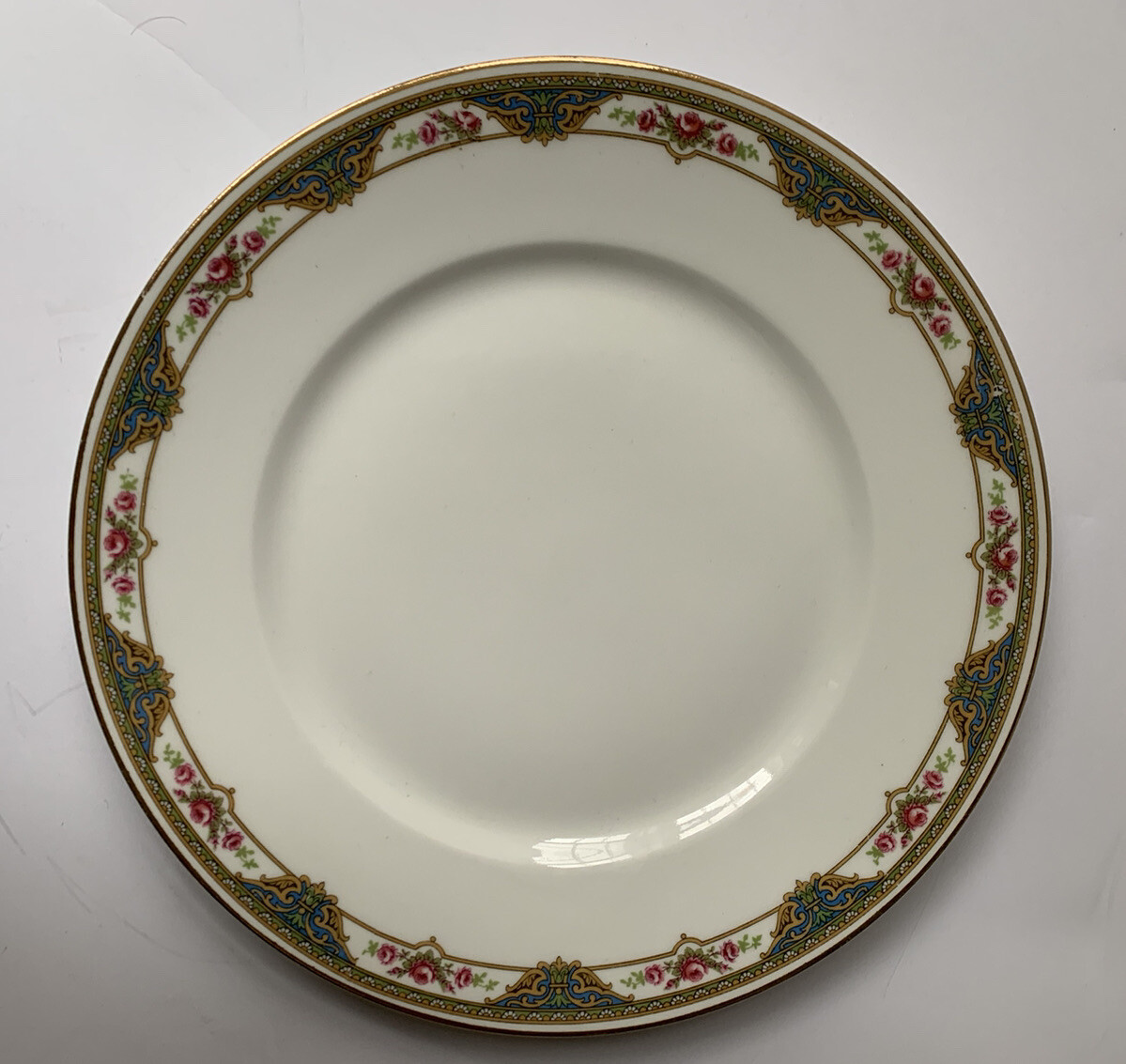 Antique JEAN BOYER J B LIMOGES FRANCE Dinner/Luncheon Plate Roses