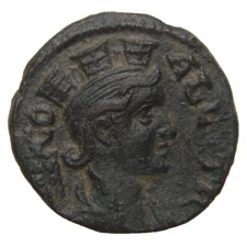 ROMAN PROVINCIAL (TROAS, ALEXANDREIA) - ca. 250 AE 20mm - Tyche and Vexillum