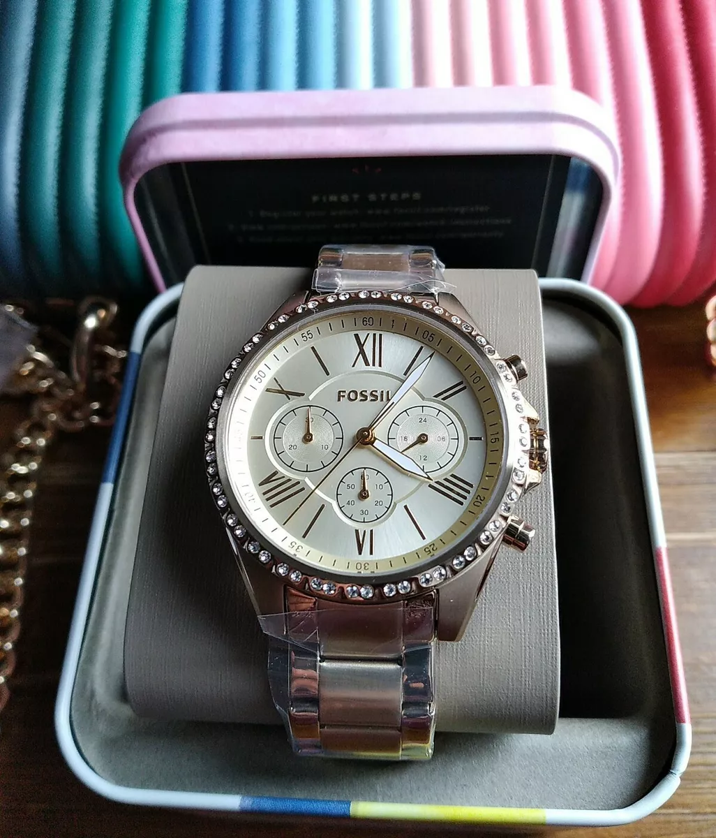 Fossil Modern Courier Chronograph Gold-Tone Stainless Steel 