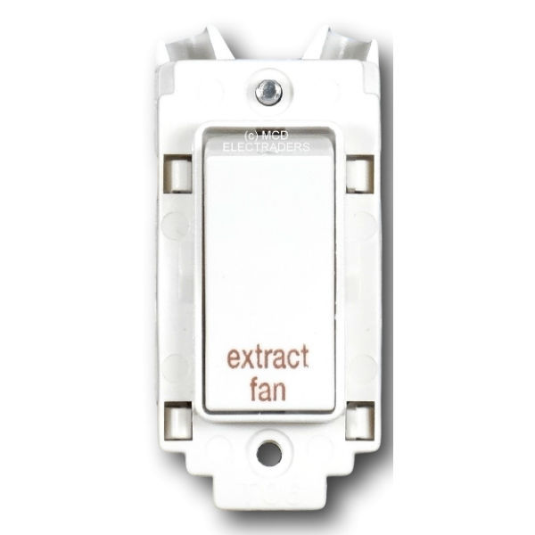 Crabtree 4460/EF Grid Switch 20a DP marked ""extract fan""