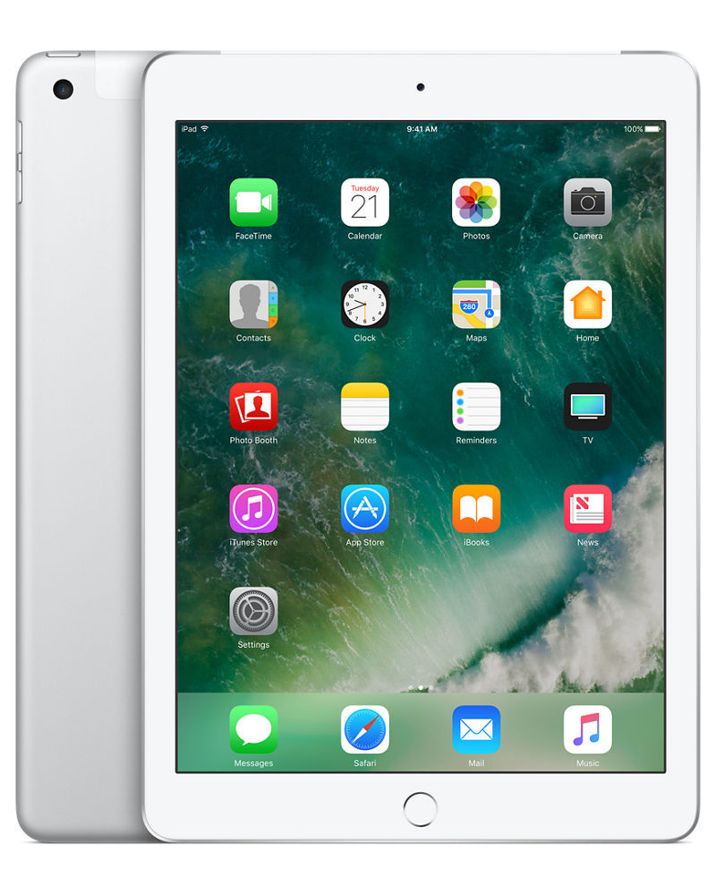 Apple iPad (5th Generation) A1823 32 GB, Wi-Fi + 4G, 9.7 in - Silver