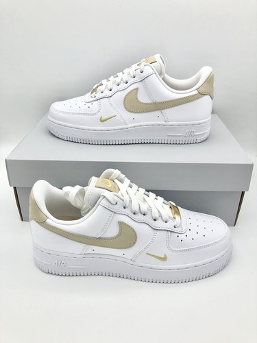 Nike Air Force 1 Essential Gold Beige 36,5 37,5 38 38,5 39 40 40,5 41 42  42,5 43 | eBay