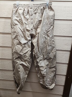 Frogg Toggs Men s Waterproof Khaki Rain Pants Fishing Gear Size 2XL