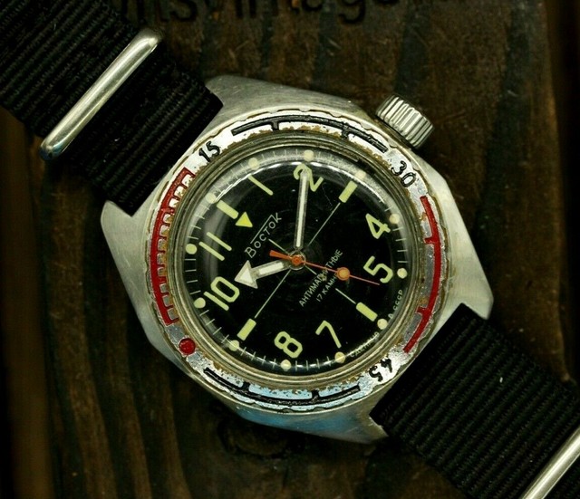 vostok amphibian automatic military diver