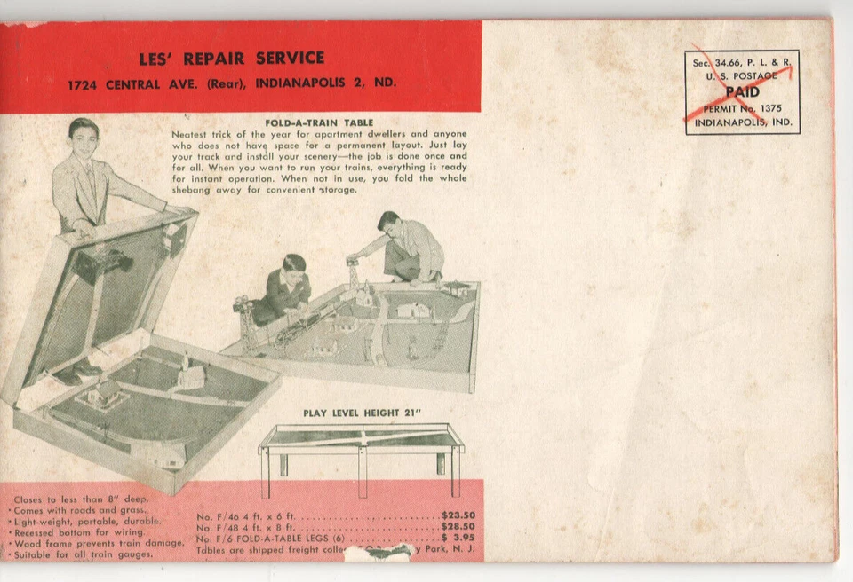 ¡CATÁLOGO MODELO TREN Y ACCESORIOS 1953-54 DE COLECCIÓN! ¡TANQUES/FIGURAS LIONEL/GILBERT/EJÉRCITO! Foto 2 de 4