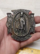 Vtg 1974 Bergamot Brass Works Belt Buckle Syphilis No 1 Killer Skull Face RARE!