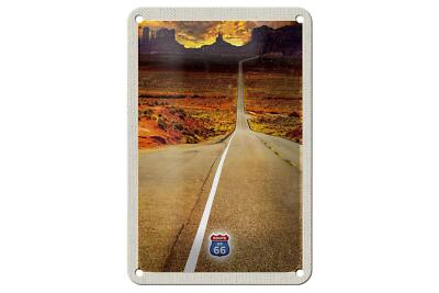 Blechschild Reise 12x18 cm Amerika USA Route 66 Straße Gebirge Schild