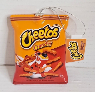 Crunchy Cheetos Chip Bag Faux Food Christmas Decoupage Ornament 