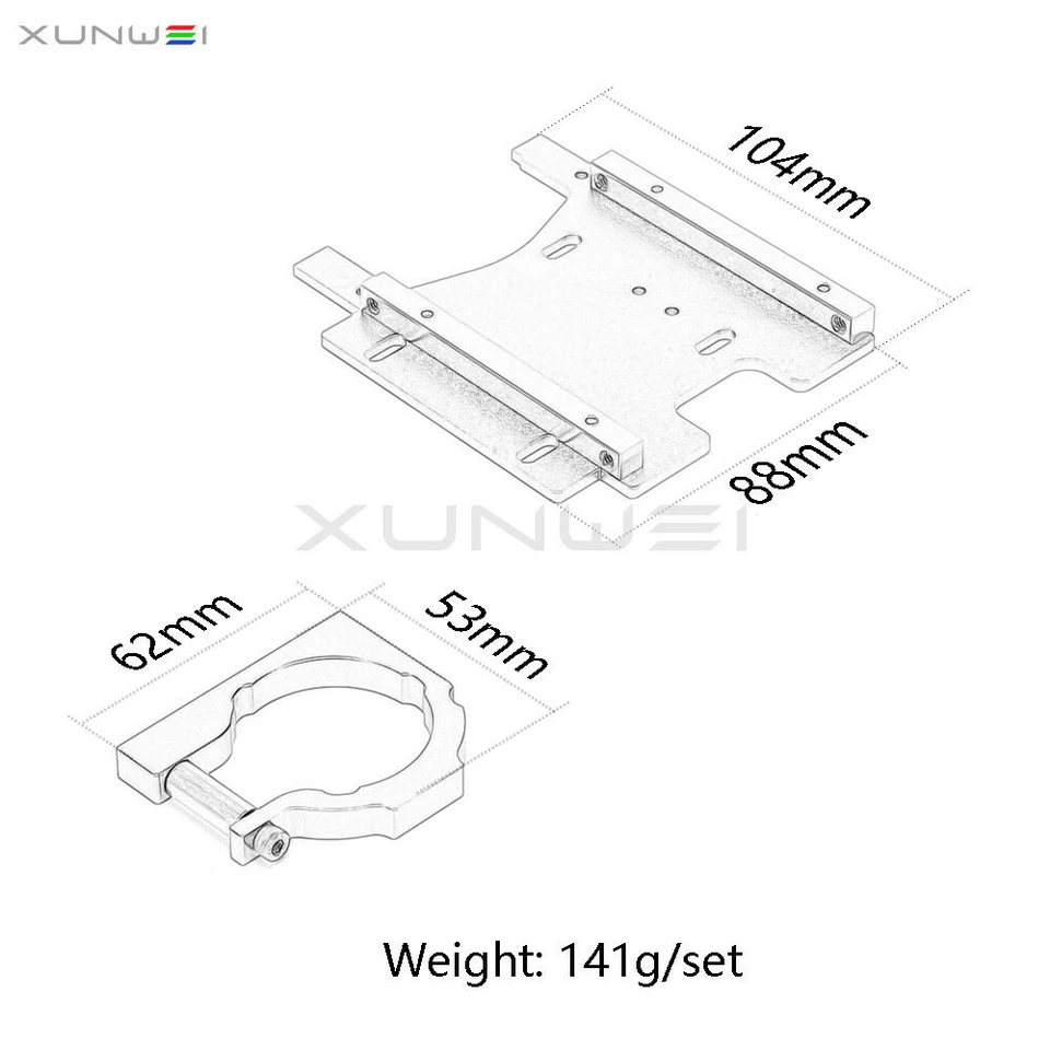 #100906 #100903 #100907 Motor Mount Plate Brace For RC HPI SAVAGE Flux Super 5SC - Image 2 of 4