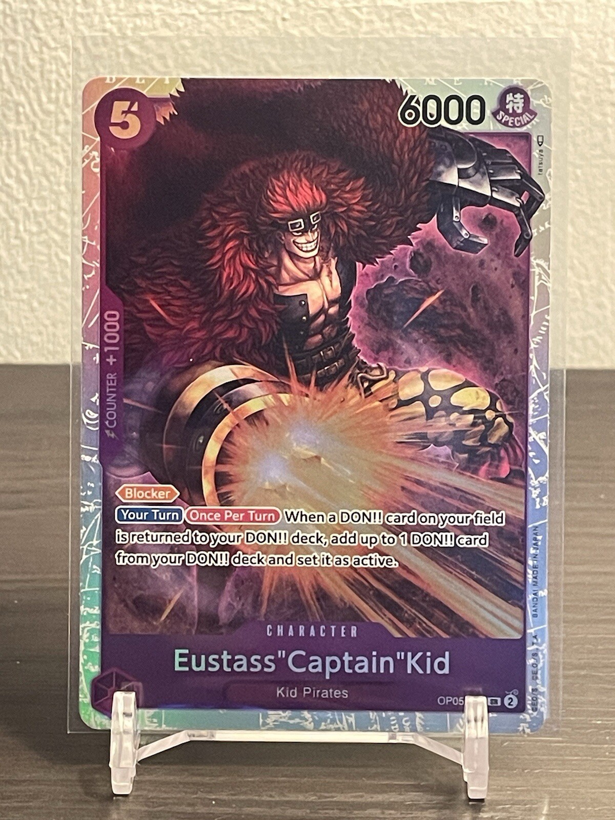 Awakening of the New Era - Eustass "Captain" Kid SR #OP05-074