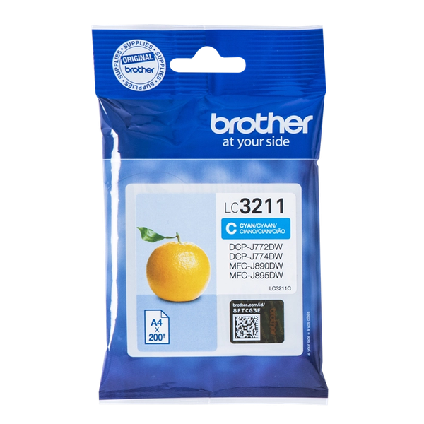 Original Brother LC-3211 Tintenpatrone Cyan Lc 3211C Tinte Patronen FüR Dcp Mfc-image