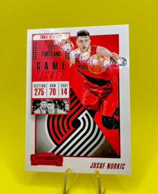 Jusuf Nurkic 2018-19 Panini-Contenders Game Ticket Trail Blazers NBA *Red
