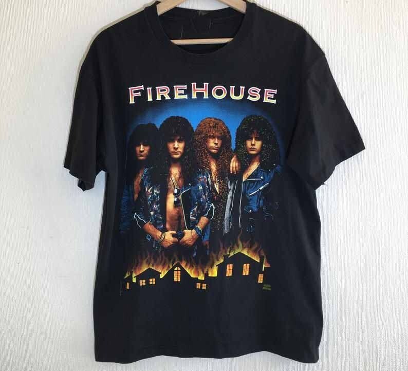 FIREHOUSEファイヤーハウスハードロックバンドビンテージバンドTシャツ 黒 290332630e86c30bd3ca902887759b