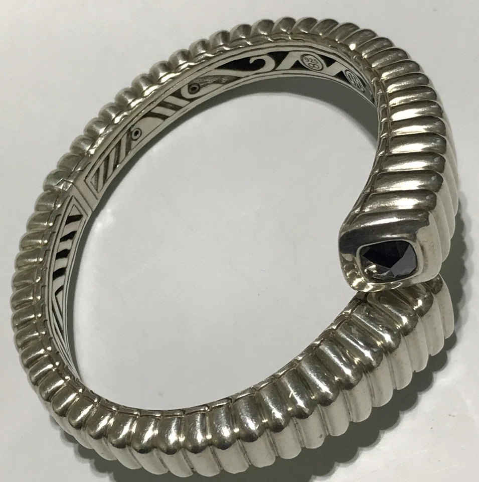 Brazalete John Hardy Batu Bedeg delgado de plata de ley 925 tamaño 6 3/4 57 gramos Foto 2 de 4