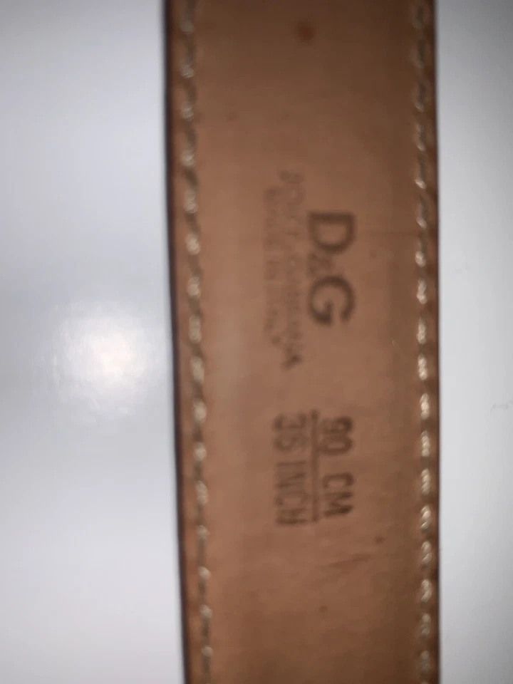 Dolce & Gabbana Black Monogram Logo Buckle Belt Size 90 cm/36 in - Image 4 of 4