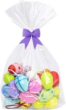 Morepack Large Flat Bottom Cellophane Bags,100Pcs 12X4X16 Inches Clear Flat Bott