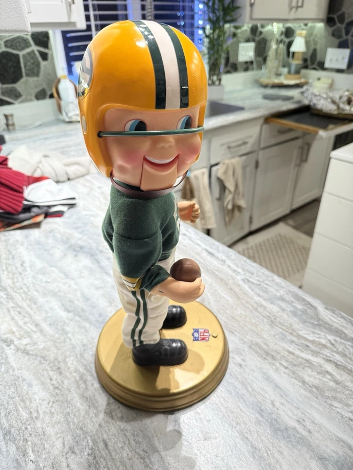 Figura Green Bay Packers Gemmy Rockin Rocking Randall NFL Fútbol De Colección 2002 Foto 4 de 4