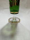 Three colorful vintage poinsettia Collins glasses with gold accent — photo 8