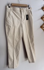 NEW L.L Bean Favorite Fit Chino Pants In Sandbar Women  s 6 Reg Khaki Pockets