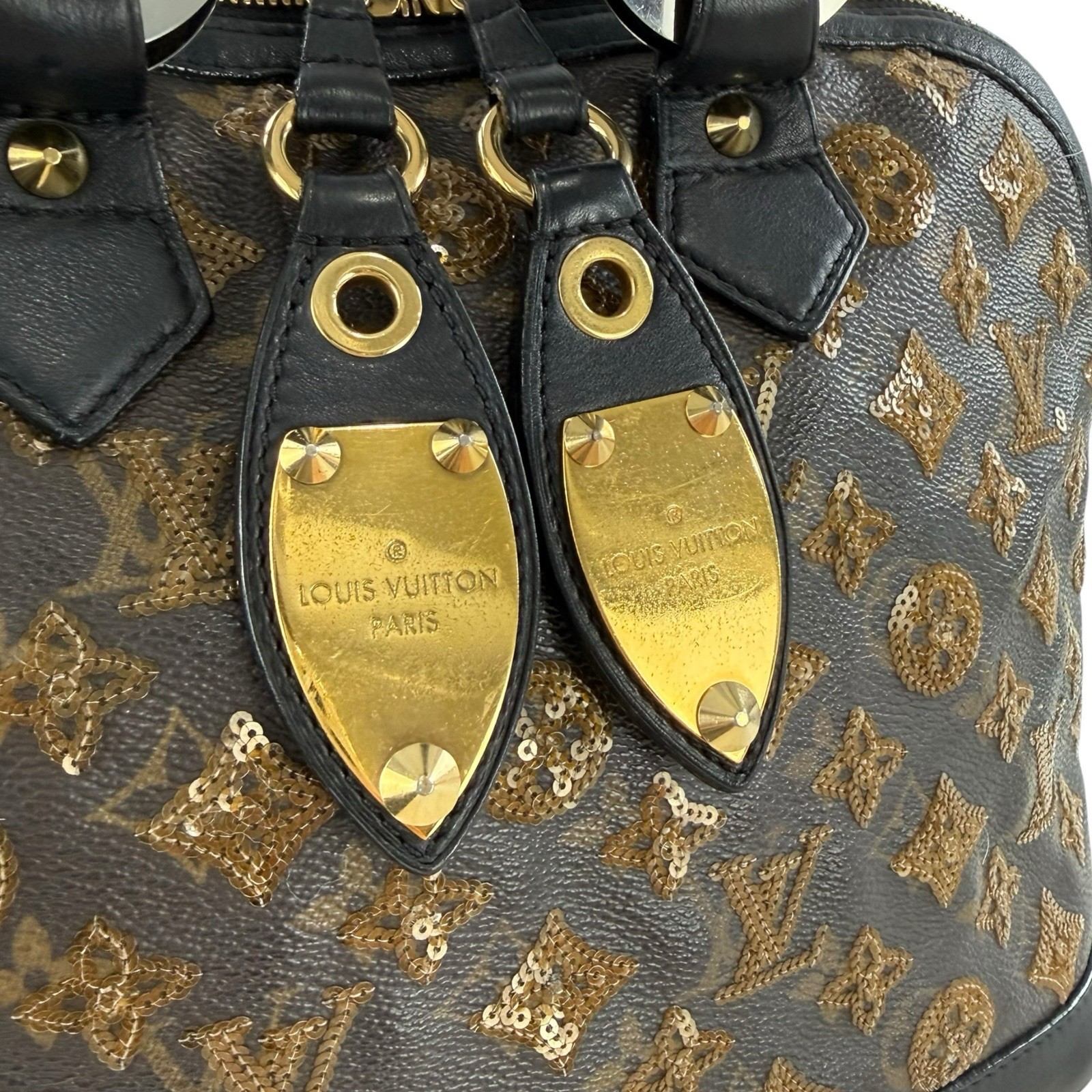 Louis Vuitton Amber Monogram Eclipse Sequins Alma… - image 9