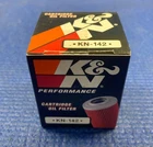 NOS K&N KN-142 Performance Gold Oil Filter For Yamaha